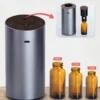 Portable aromatherapy diffuser with essential oil bottles