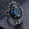 Sea blue topaz ring - Image 7